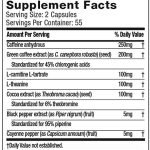 Muscletech Hydroxycut elite 110 capsules facts