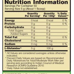 On Glutamine powder facts