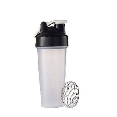 Shaker Bottle with Blender Mixing Wire Whisk Ball