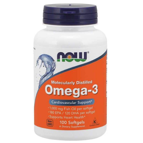 Now Omega 3 Fish Oil - 100 Softgels
