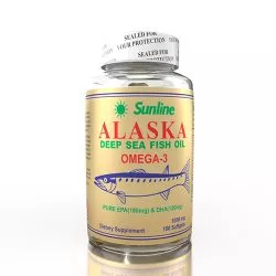 Sunline Alaska Deep Sea Fish Oil Omega 3 100 Softgels