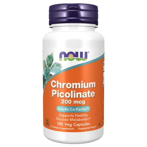 Now Chromium Picolinate 200 mcg – 100 Capsules