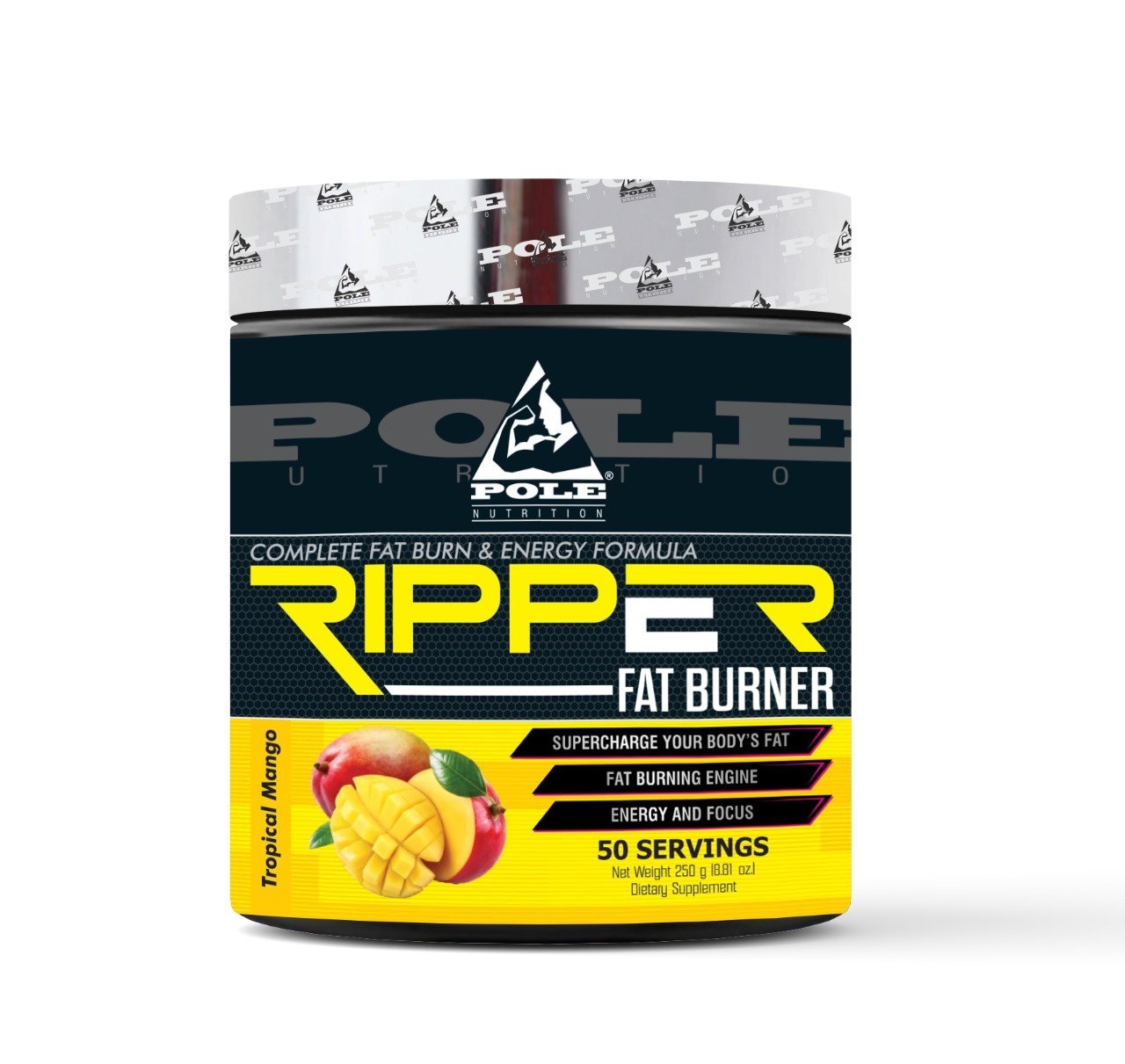 Pole Nutrition Ripper Fat Burner, 50 Servings FitBasket Authentic