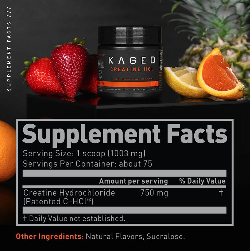 kaged muscle chcl supplement facts