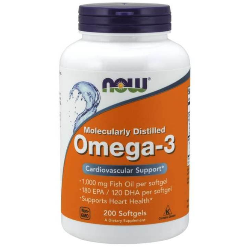 Now Omega 3 Fish Oil – 200 Softgels