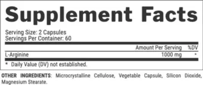 nutrex l arginine facts