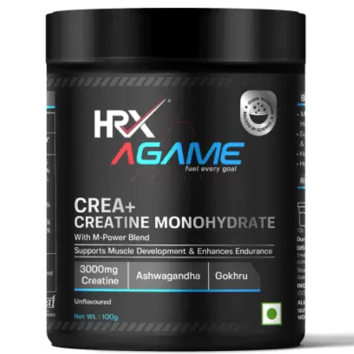 HRX Agame Crea+ Creatine Monohydrate 100gm 33ser