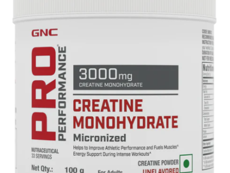 GNC Pro Creatine Monohydrate - 100 Gram/33 Servings