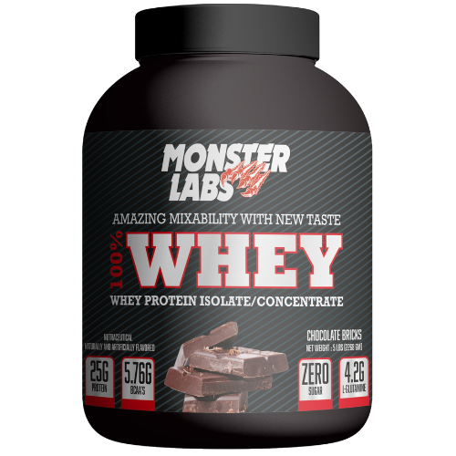 Monster Labs 100% Whey Protein – 5 Lb2.27 Kg