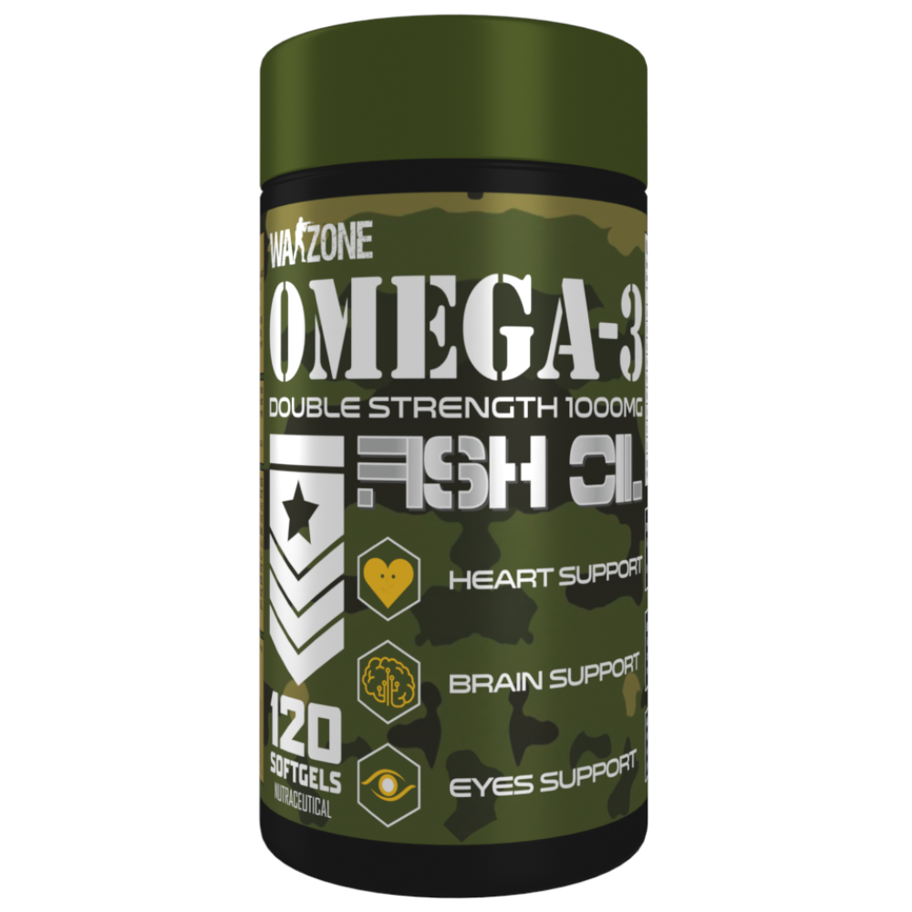 Warzone Omega-3 Fish Oil – 120 Softgels