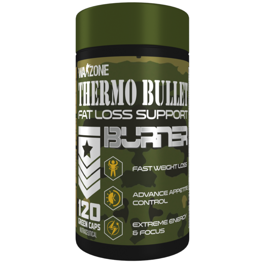 Warzone Thermo Bullet Fat Burner – 120 Green Capsules
