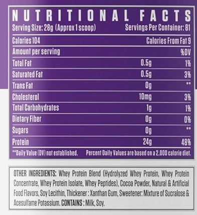 Dennis james whey protein matrix 5lb supplement facts