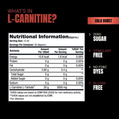 prosupps vanish l carnitine liquid facts