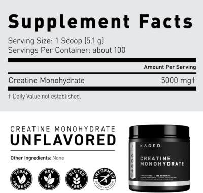 kaged muscle creatine monohydrate facts