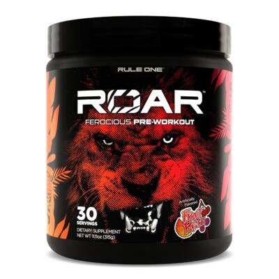 Rule 1 R1 Roar - Pre-Workout Powder with Creatine, Beta-Alanine, Citrulline, Electrolytes & Caffeine (30 Servings, Fruit Punch) Rule 1 R1 Roar - Pre-Workout Powder with Creatine, Beta-Alanine, Citrulline, Electrolytes & Caffeine (30 Servings, Fruit Punch)